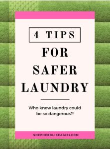 DIY Sheep Crafts | 4 Tips for Safer Laundry | Shepherd Like A Girl