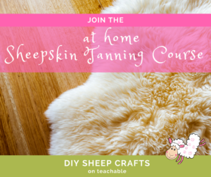 DIY Sheep Crafts | at home Sheepskin Tanning Course | Shepherd Like A Girl