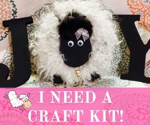 Make Your Own Sheep Letter "O" for Home Decor Tutorial Craft Kit | Shepherd Like A Girl