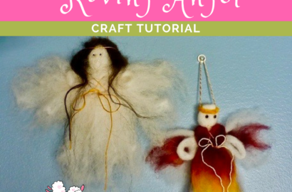 DIY Sheep Crafts | How to Needle Felt a Roving Angel | Shepherd Like A Girl