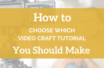 How To Choose Which Video Craft Tutorial You Should Make - Amika Ryan Shepherd Like A Girl